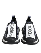 Dolce &amp; Gabbana Black White Sorrento Low Top Sneakers Shoes