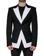 Dolce &amp; Gabbana Black White Single Breasted Dress Blazer