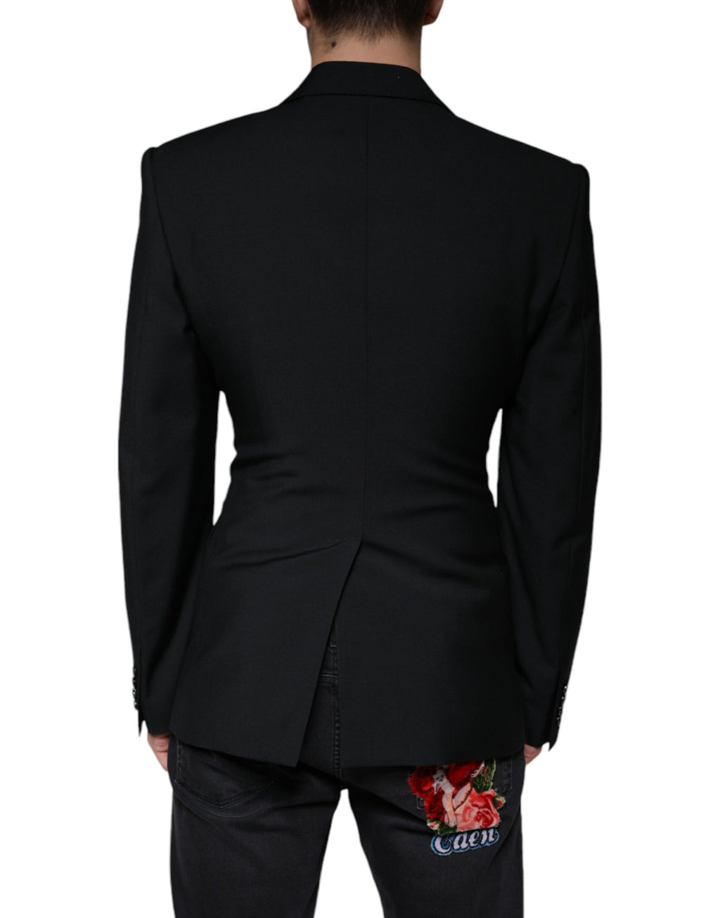 Dolce &amp; Gabbana Black White Single Breasted Dress Blazer