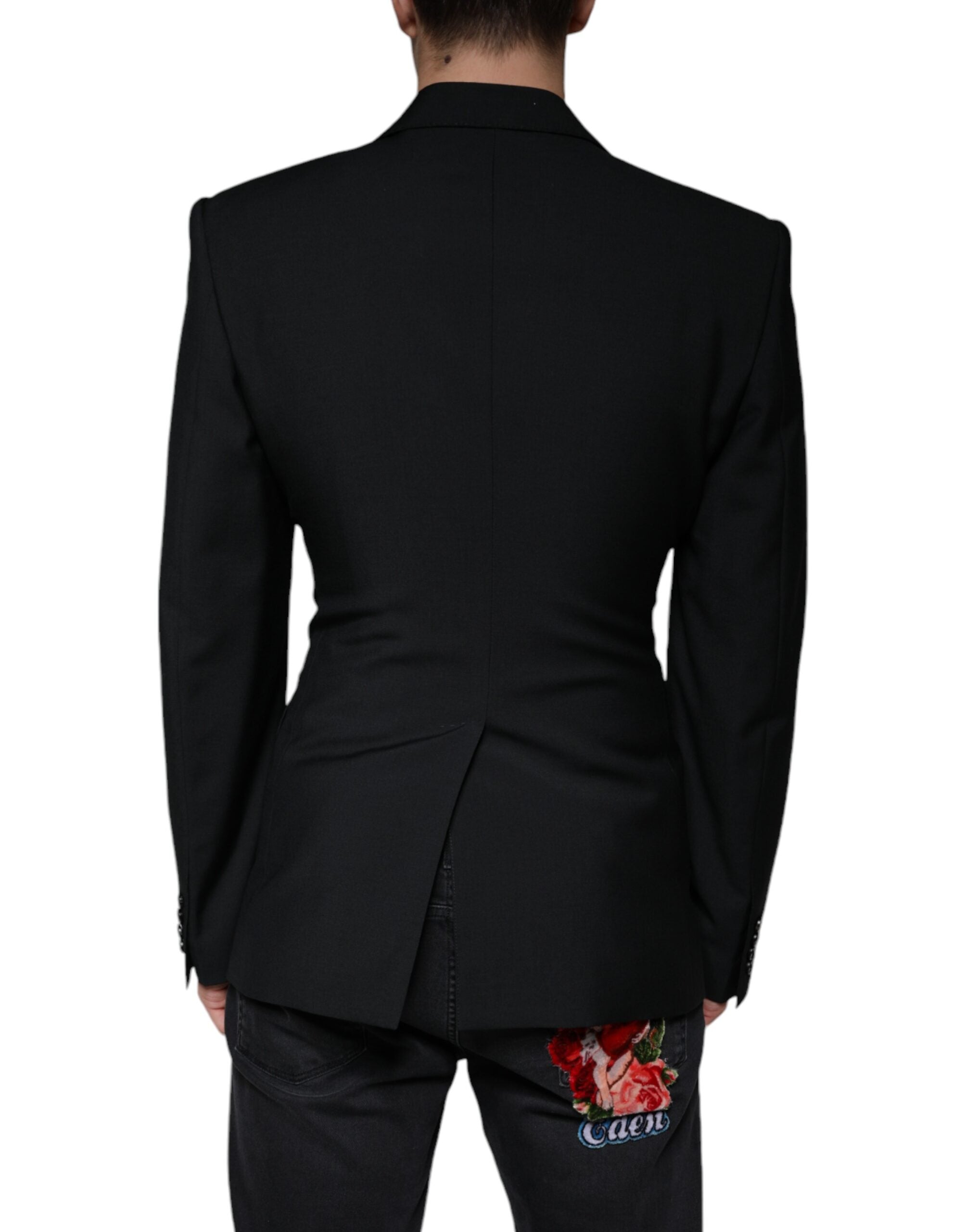 Dolce &amp; Gabbana Black White Single Breasted Dress Blazer
