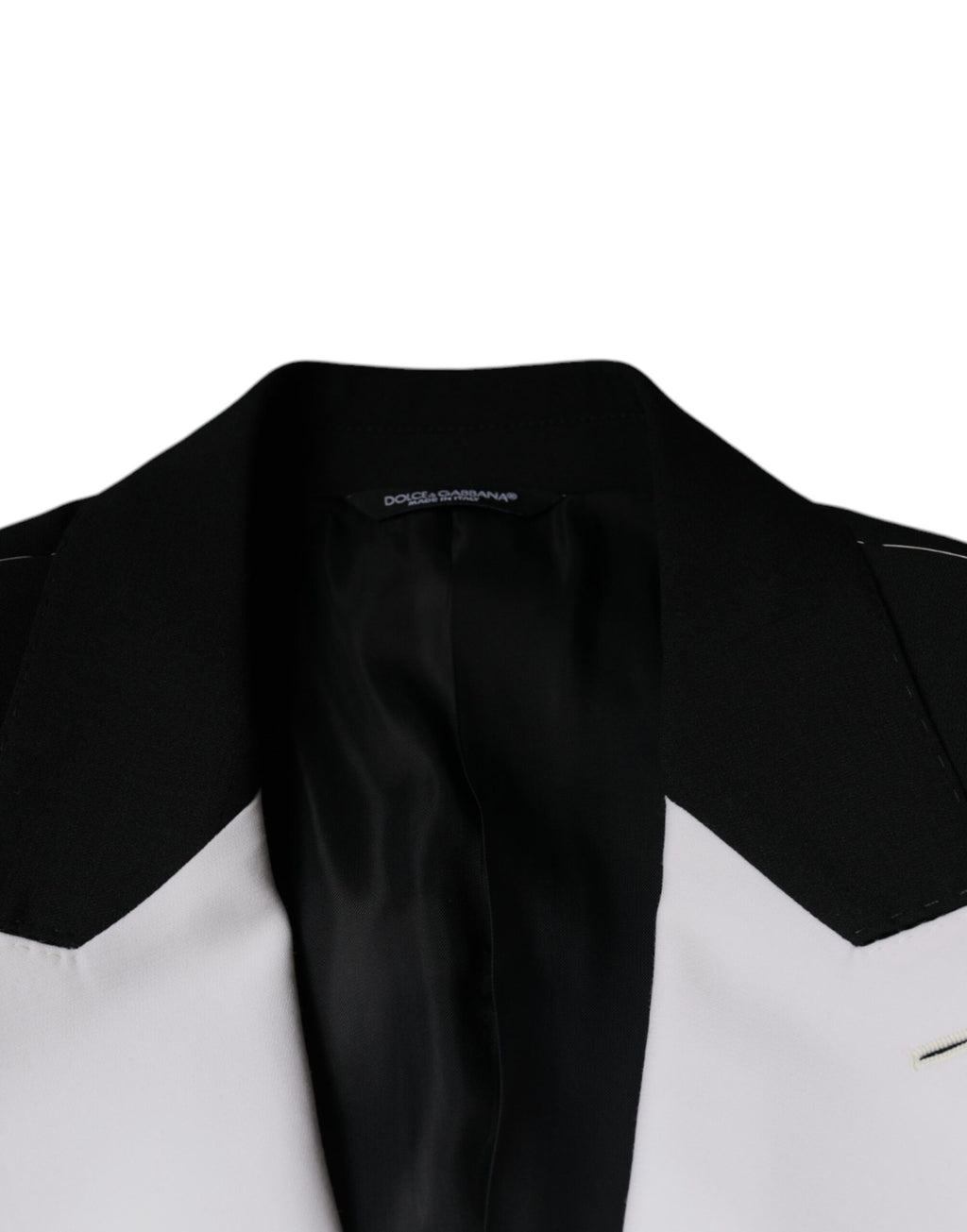 Dolce &amp; Gabbana Black White Single Breasted Dress Blazer