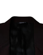Dolce &amp; Gabbana Bordeaux Wool Single Breasted Dress Blazer
