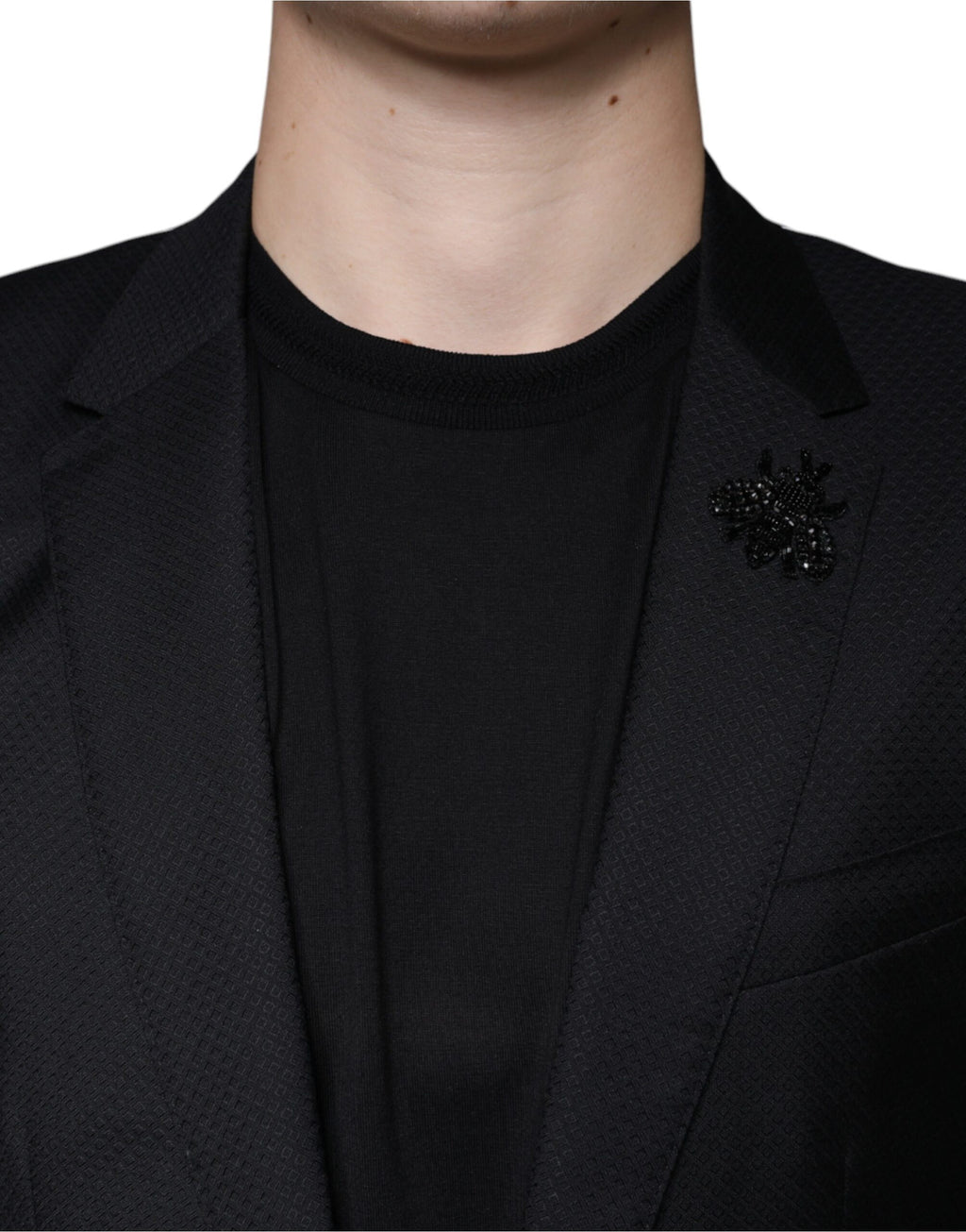 Dolce &amp; Gabbana Black MARTINI Bee Single Breasted Blazer