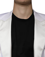 Dolce &amp; Gabbana Off White Wool Single Breasted Dress Blazer