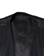 Dolce &amp; Gabbana Black Leather Waistcoat Dress Formal Vest
