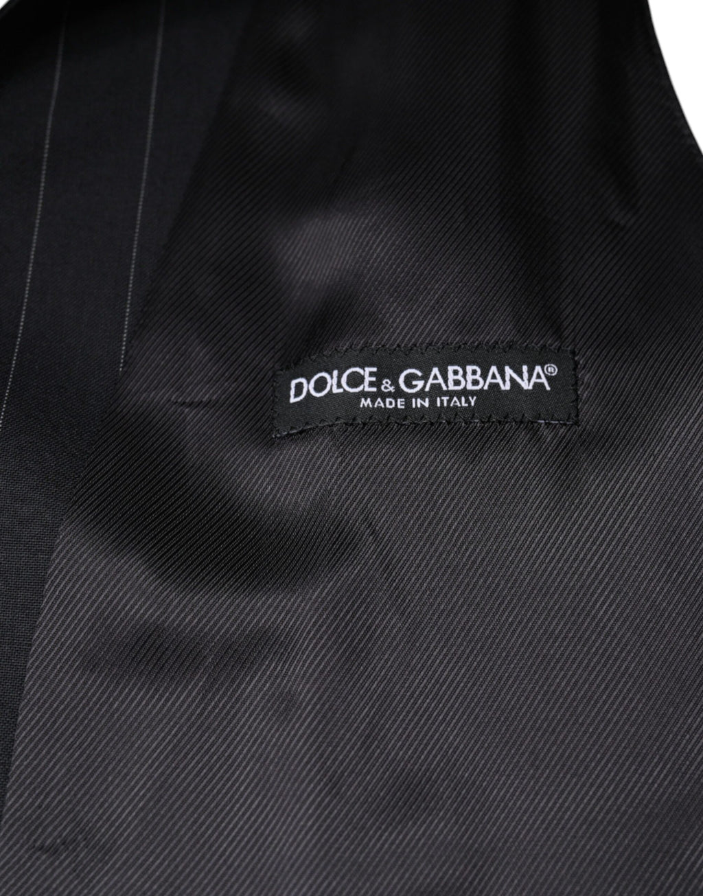Dolce &amp; Gabbana Black Leather Waistcoat Dress Formal Vest