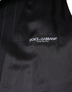 Dolce &amp; Gabbana Black Leather Waistcoat Dress Formal Vest