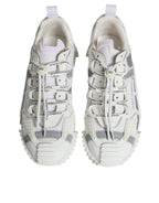 Dolce &amp; Gabbana White Lace Up Low Top NS1 Sneakers Shoes