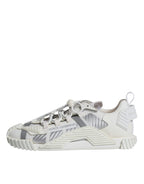 Dolce &amp; Gabbana White Lace Up Low Top NS1 Sneakers Shoes