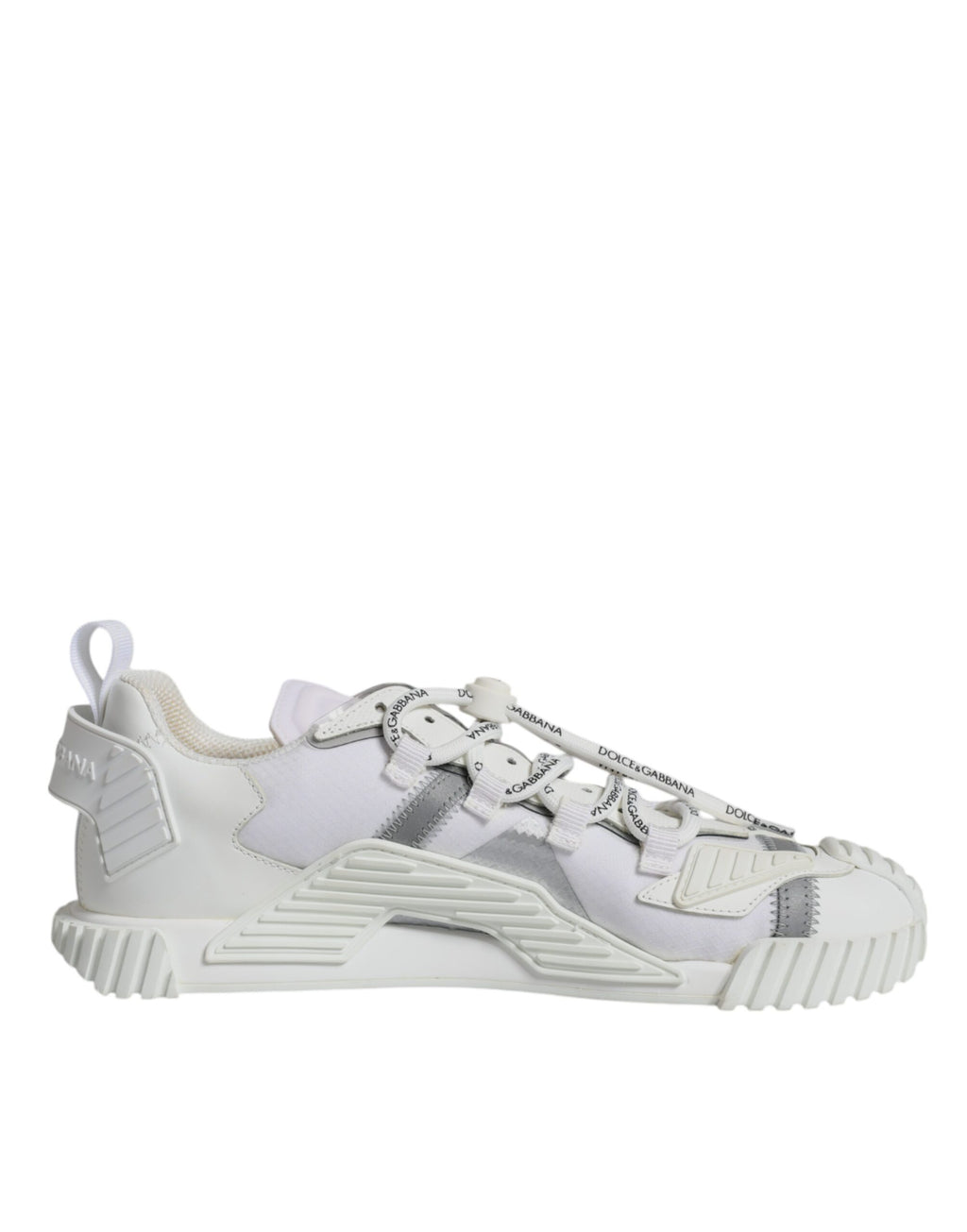 Dolce &amp; Gabbana White Lace Up Low Top NS1 Sneakers Shoes