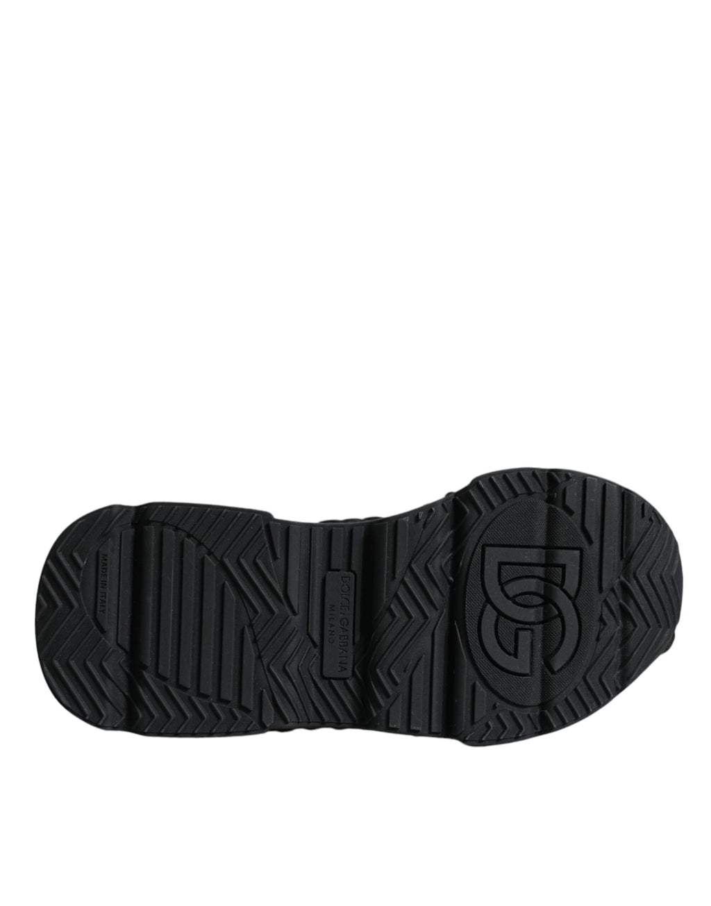 Dolce &amp; Gabbana Black Knitted Daymaster Sneakers Shoes
