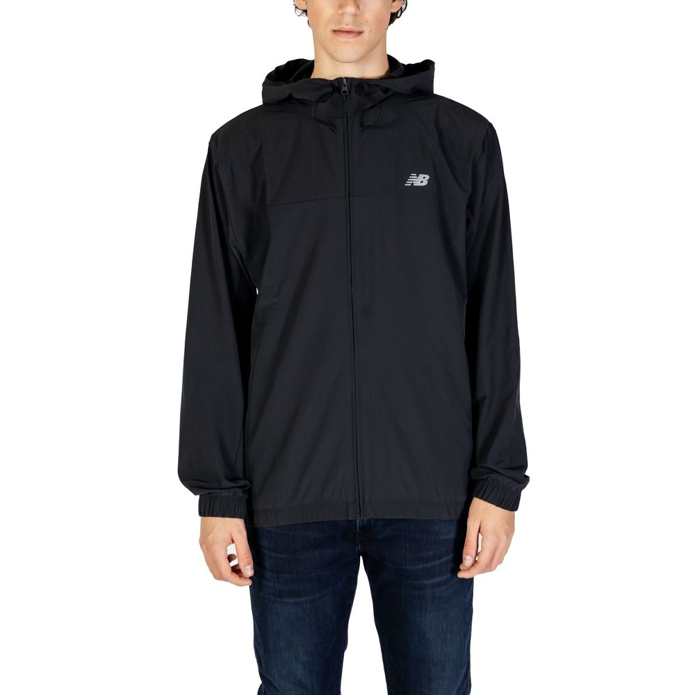 New Balance Black Recycled Polyester Jackets &amp; Coat