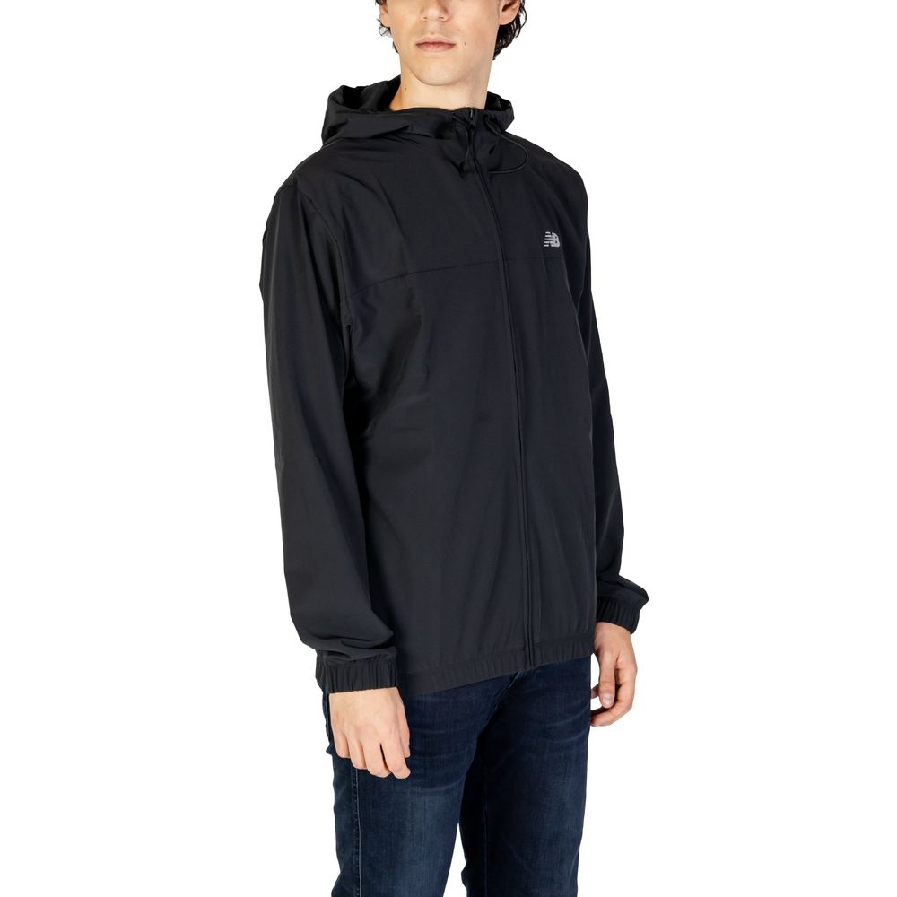 New Balance Black Recycled Polyester Jackets &amp; Coat