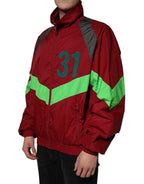 Dolce &amp; Gabbana Multicolor Nylon Full Zip Windbreaker Jacket
