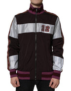 Dolce &amp; Gabbana Multicolor Full Zip Jersey Men Bomber Jacket