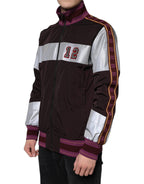 Dolce &amp; Gabbana Multicolor Full Zip Jersey Men Bomber Jacket