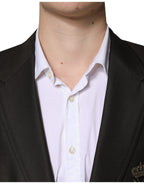 Dolce &amp; Gabbana Blazer Brown Green Bee Wool Jacket Coat