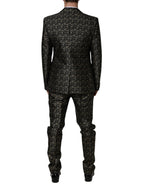 Dolce &amp; Gabbana Black Stars Jacquard SICILY 2 Piece Suit