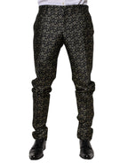 Dolce &amp; Gabbana Black Stars Jacquard SICILY 2 Piece Suit