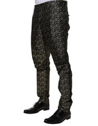Dolce &amp; Gabbana Black Stars Jacquard SICILY 2 Piece Suit