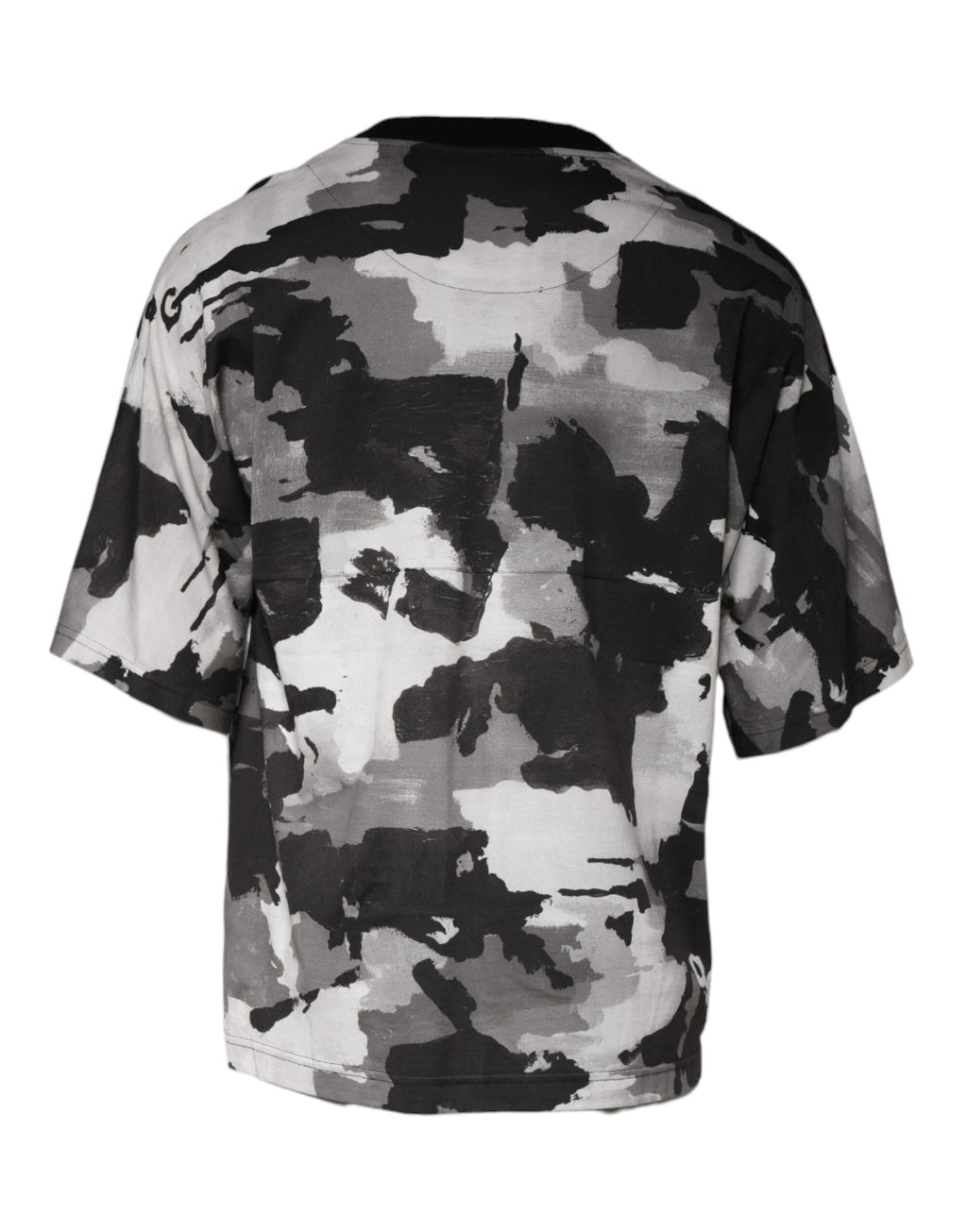Dolce &amp; Gabbana Multicolor Camouflage Cotton Crewneck T-shirt