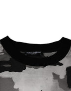 Dolce &amp; Gabbana Multicolor Camouflage Cotton Crewneck T-shirt