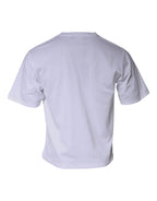 Dolce &amp; Gabbana White DG Logo Cotton Shorts Sleeves T-shirt