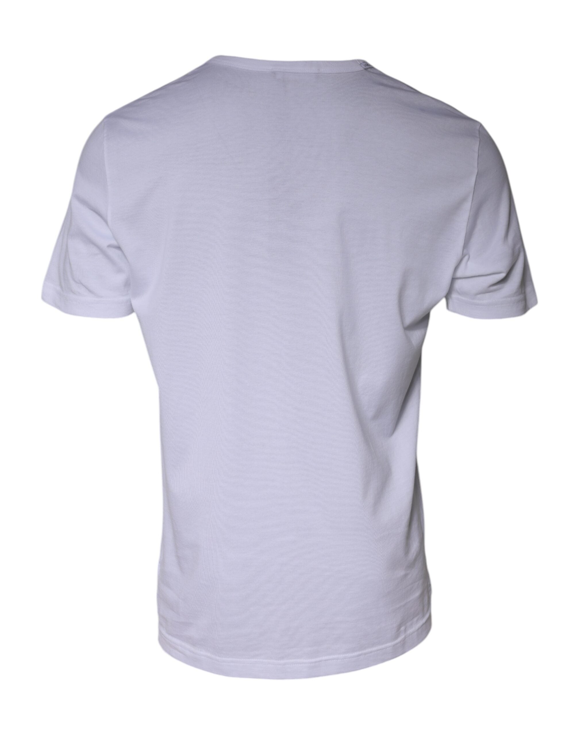 Dolce &amp; Gabbana White Paradiso Cotton Shorts Sleeves T-shirt