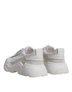Dolce &amp; Gabbana White Leather Daymaster Low Top Sneakers Shoes