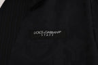 Dolce &amp; Gabbana Black STAFF Wool Striped Vest