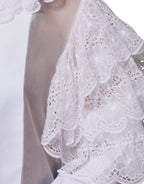 Dolce &amp; Gabbana White Cotton Poplin Shirt Dress Blouse Top