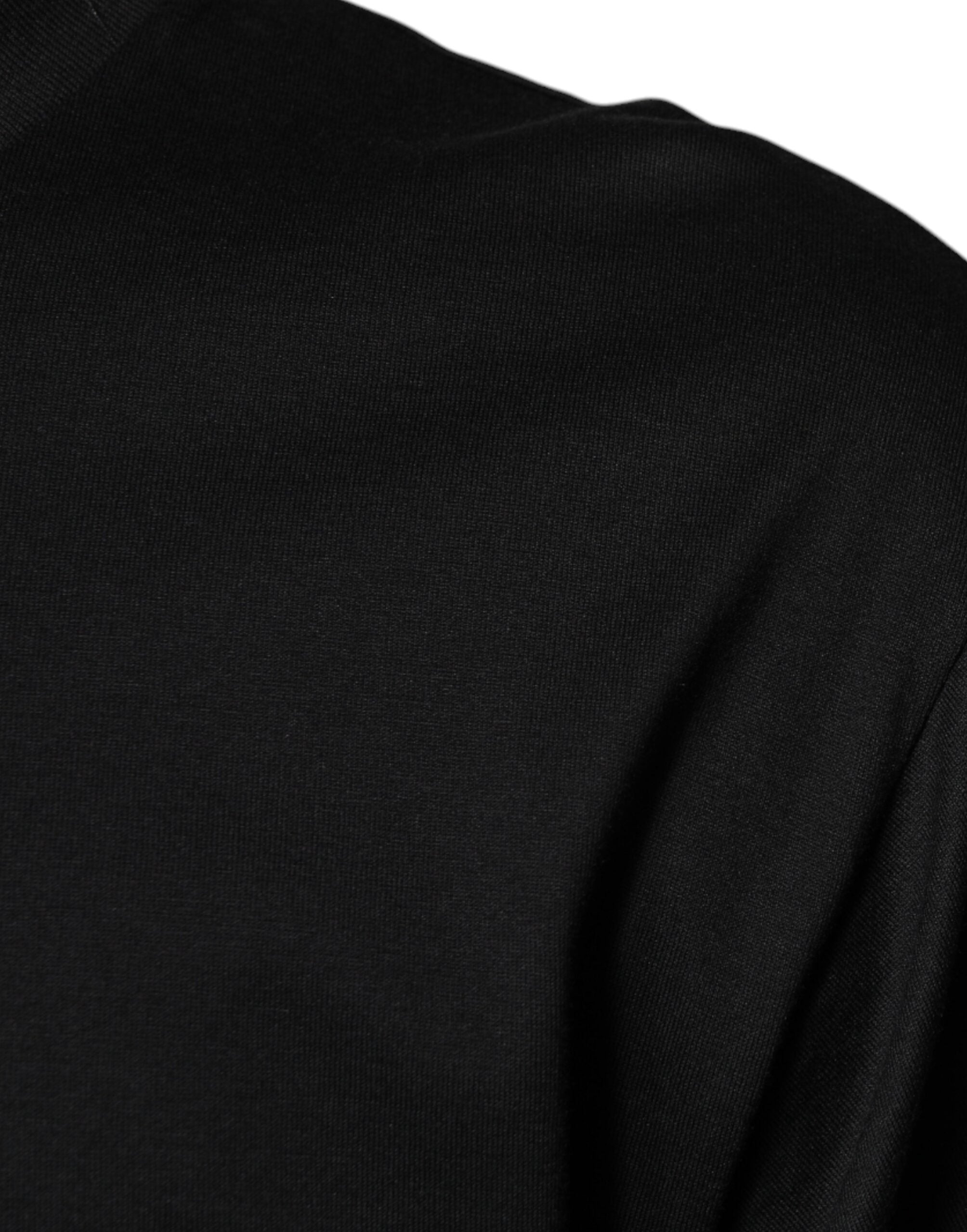 Dolce &amp; Gabbana Black Cotton Crew Neck Short Sleeves T-shirt