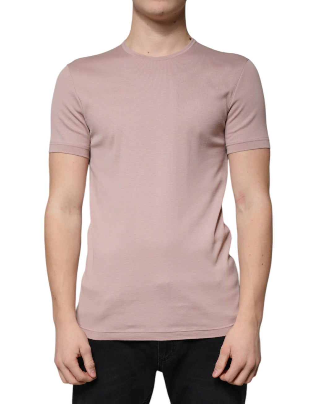 Dolce &amp; Gabbana Brown Cotton Short Sleeves Round Neck T-shirt