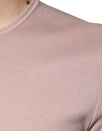 Dolce &amp; Gabbana Brown Cotton Short Sleeves Round Neck T-shirt