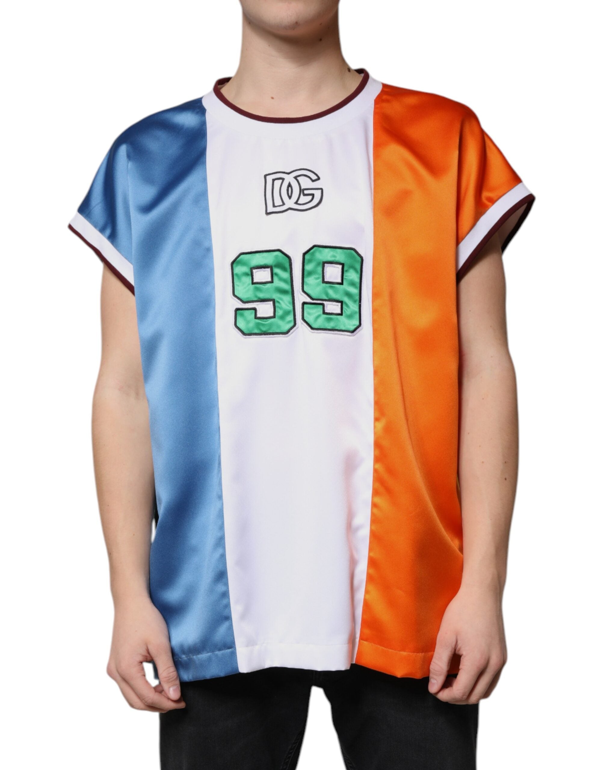 Dolce &amp; Gabbana Multicolor Jersey Tank Sleeveless T-shirt