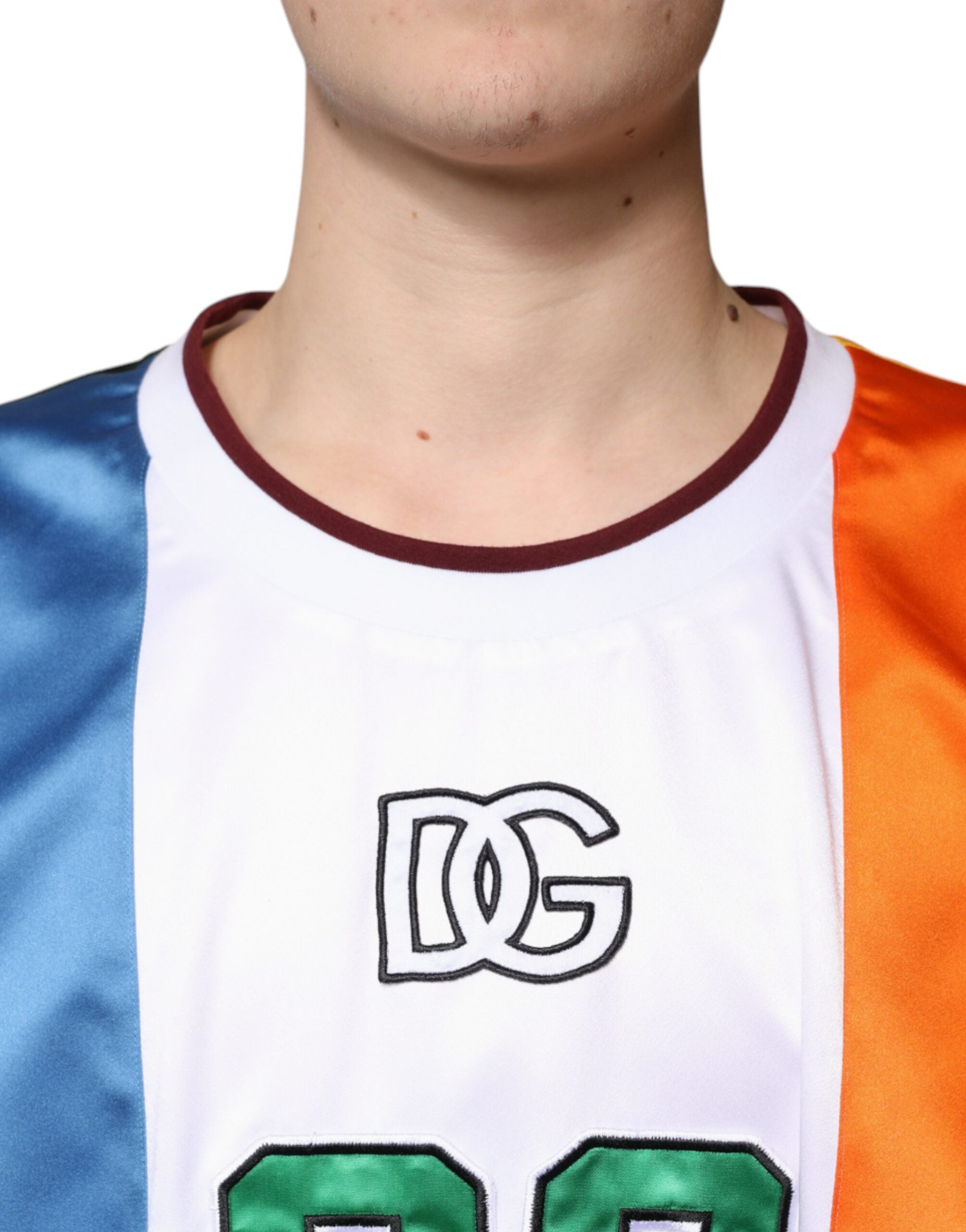 Dolce &amp; Gabbana Multicolor Jersey Tank Sleeveless T-shirt