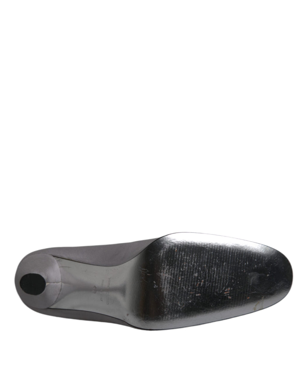 Dolce &amp; Gabbana Gray Suede Leather High Heel Pumps Shoes