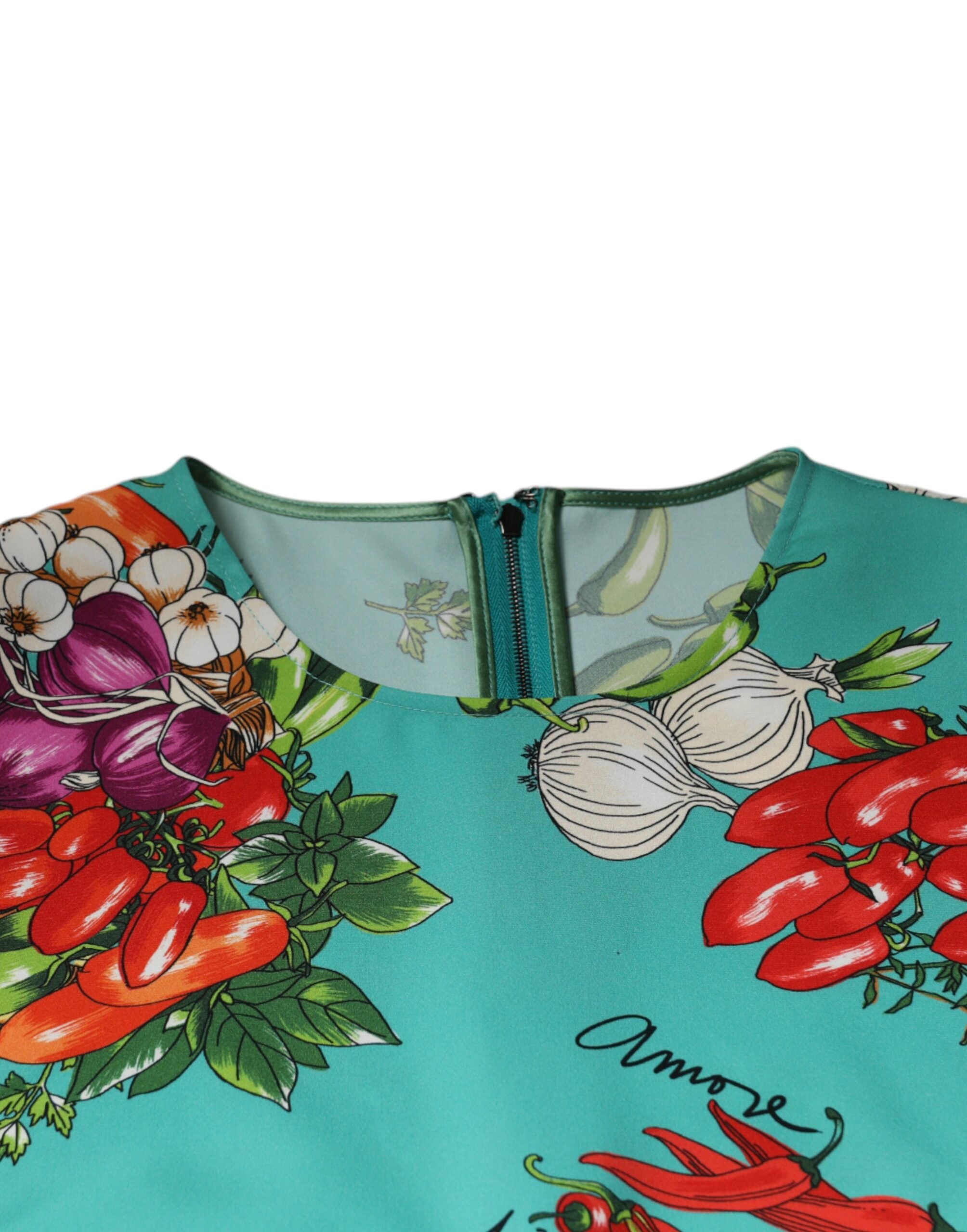 Dolce &amp; Gabbana Multicolor Vegetables Sleeveless Tank Top