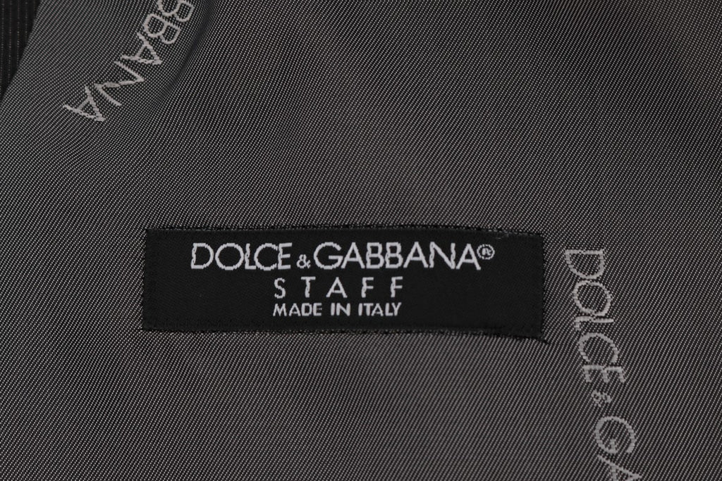 Dolce &amp; Gabbana Gray STAFF Cotton Rayon Vest