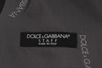 Dolce &amp; Gabbana Gray STAFF Cotton Rayon Vest