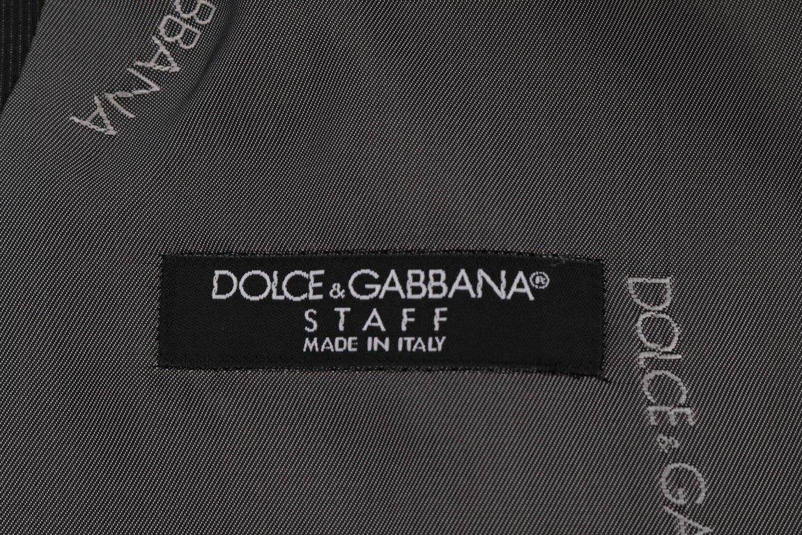 Dolce &amp; Gabbana Gray STAFF Cotton Rayon Vest