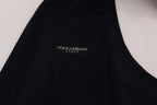 Dolce &amp; Gabbana Blue STAFF Wool Stretch Vest
