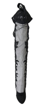 Dolce &amp; Gabbana Black Floral Embroidered Socks Boots