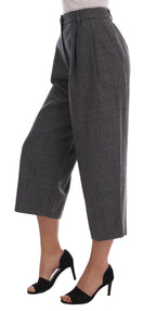 Dolce &amp; Gabbana Gray Wool Capri Pants