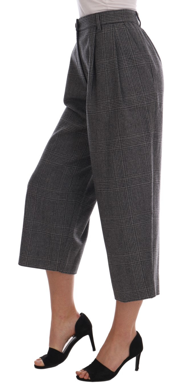 Dolce &amp; Gabbana Gray Wool Capri Pants