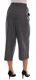 Dolce &amp; Gabbana Gray Wool Capri Pants