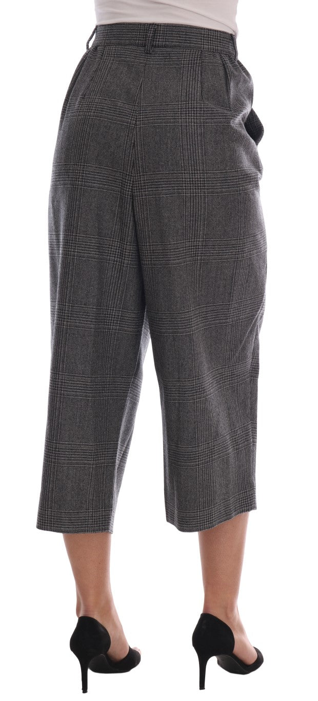 Dolce &amp; Gabbana Gray Wool Capri Pants