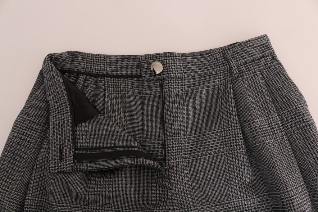Dolce &amp; Gabbana Gray Wool Capri Pants