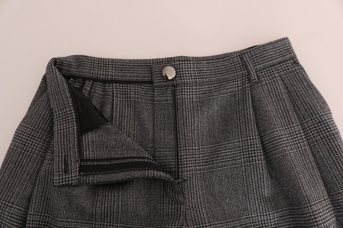 Dolce &amp; Gabbana Gray Wool Capri Pants