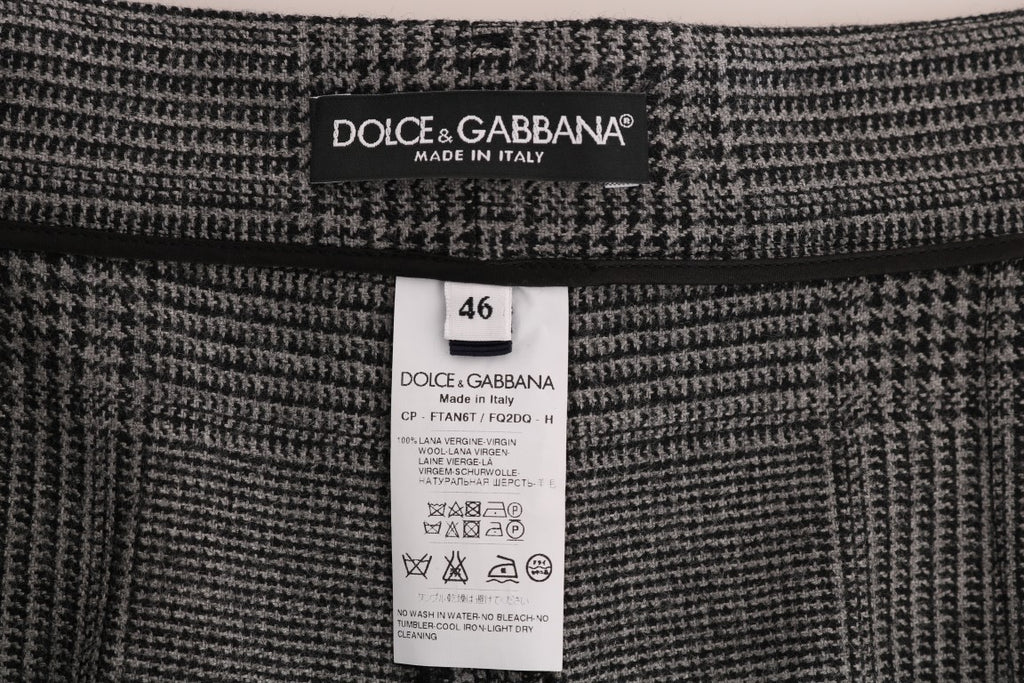 Dolce &amp; Gabbana Gray Wool Capri Pants